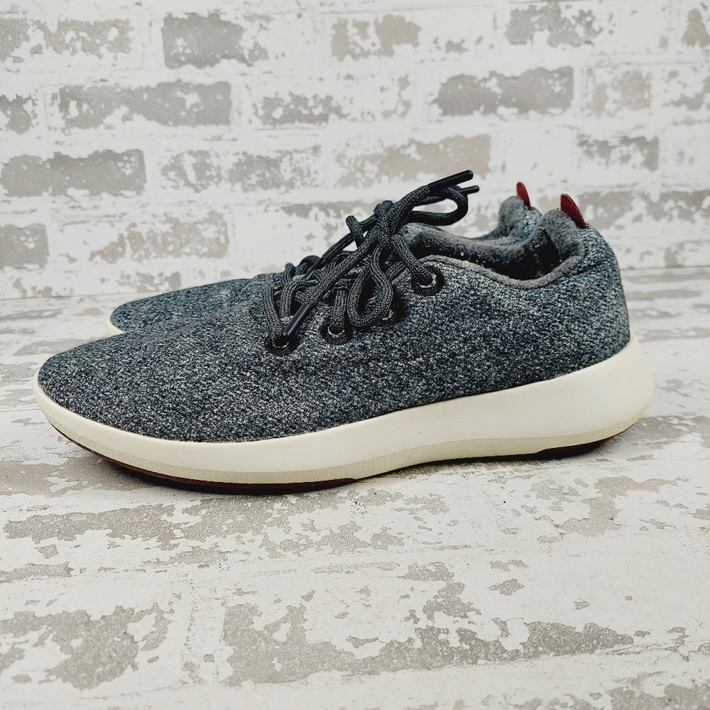Allbirds Gray Wool Lace Up Comfort Walking Running Lightweight Sneakers E533